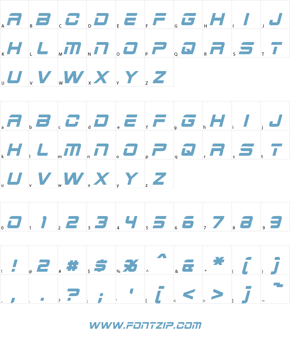 2015 Cruiser Font Character